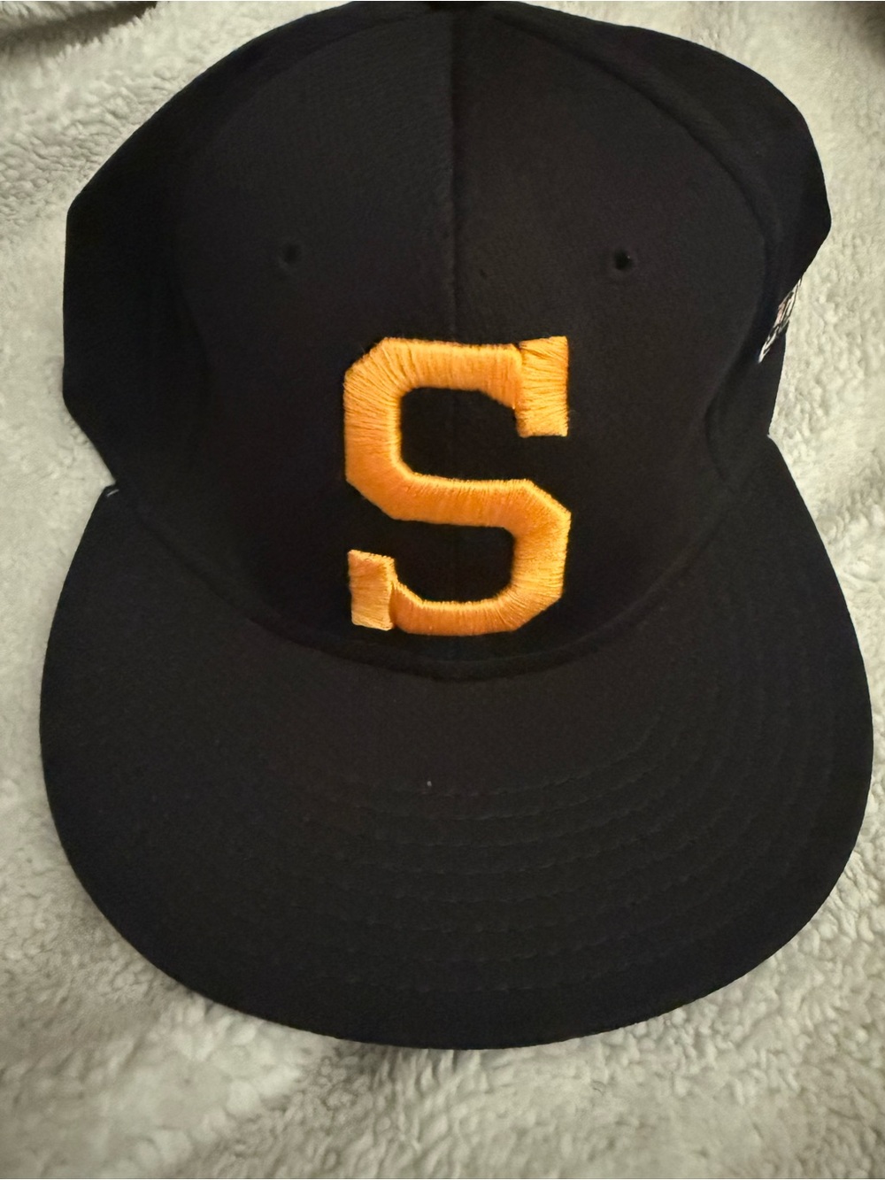 The Game Black and Gold Embroidered 'S' Snapback Hat